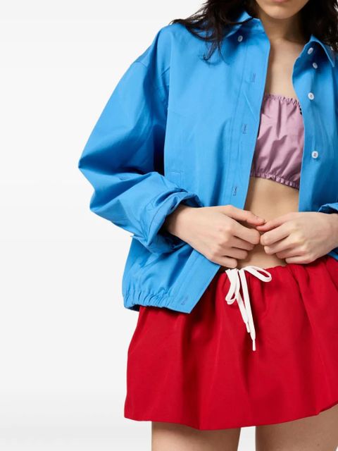 Miu Miu poplin mini skirt - Red - zdjęcie produktu nr 2