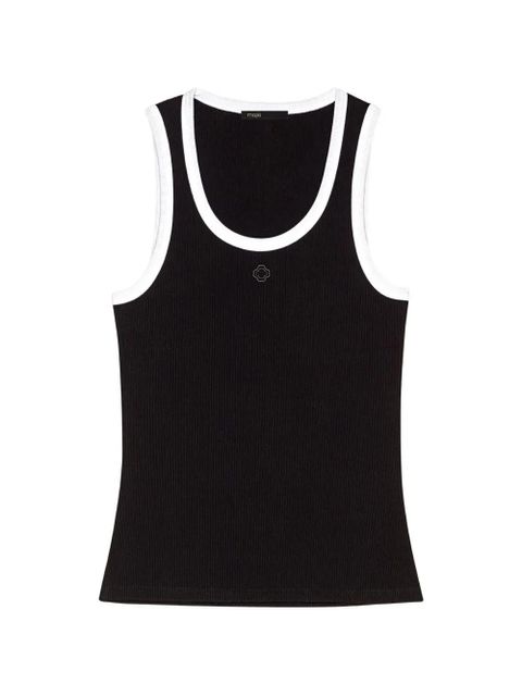 Maje ribbed vest top - Black - zdjęcie produktu nr 1