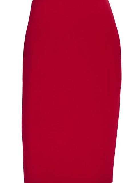 Saint Laurent woven midi skirt - Red - zdjęcie produktu nr 2