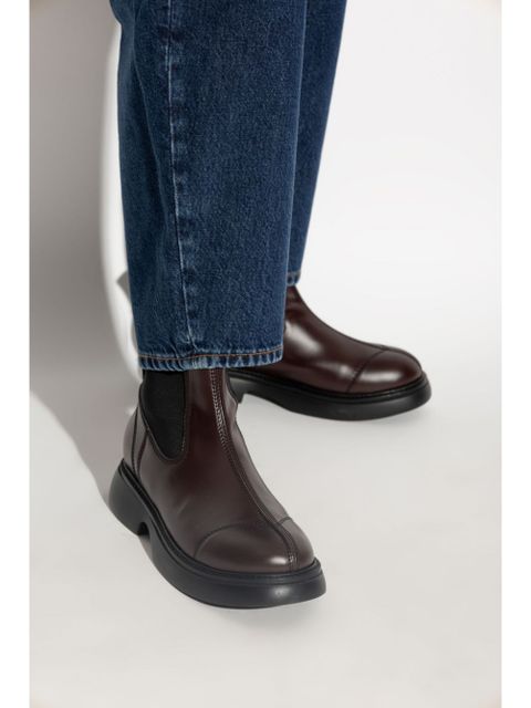 GANNI leather Chelsea boots - Brown - zdjęcie produktu nr 2