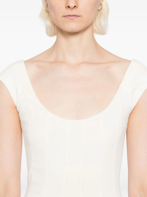 STAUD Charlotte dress - Neutrals - zdjęcie produktu nr 2