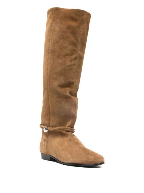 ISABEL MARANT tie-detail boots - Brown - zdjęcie produktu nr 2