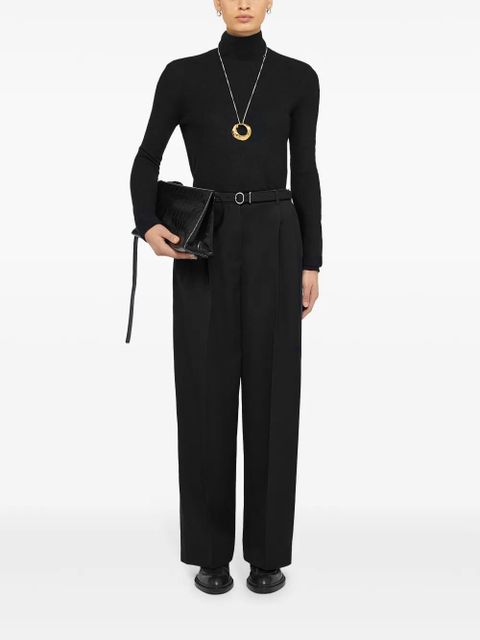 Jil Sander belted trousers - Black