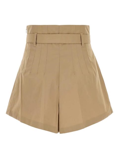 Prada belted pleated shorts - Neutrals - zdjęcie produktu nr 2