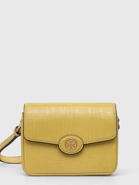 Tory Burch torebka skórzana Robinson Crosshatched