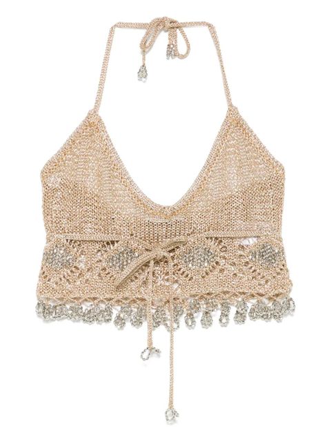 Rabanne open-knit top - Gold - zdjęcie produktu nr 1