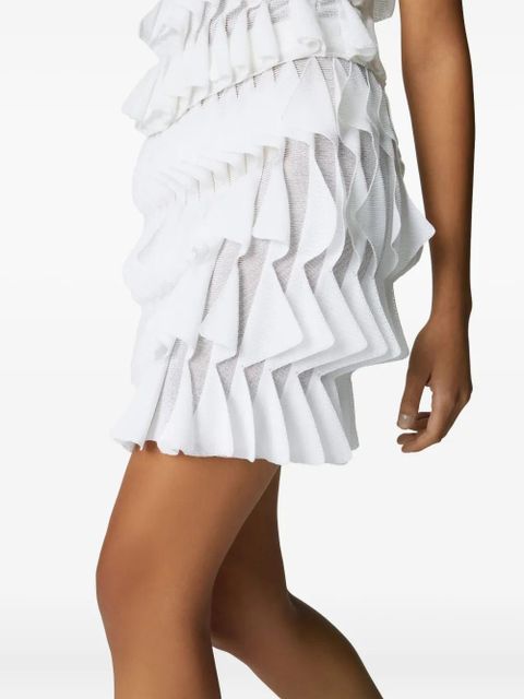 Missoni geometric-pattern mini skirt - White
