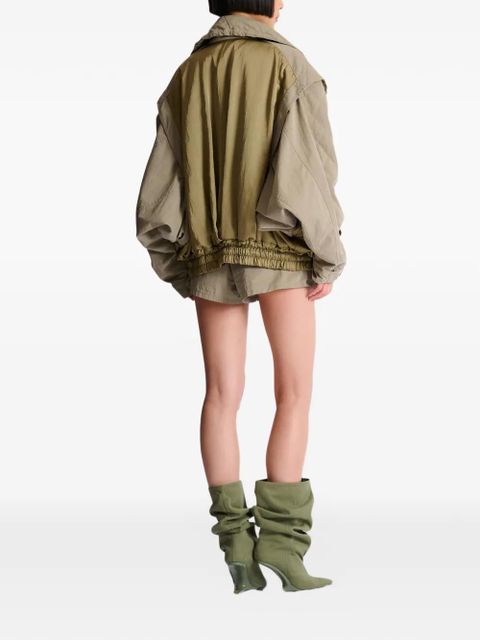 Balmain twill cotton bomber jacket - Green