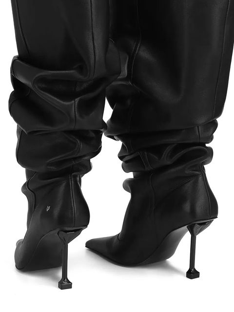 Naked Wolfe kozaki skórzane Vern damskie kolor czarny na szpilce Vern Nappa Prince Leather Black - zdjęcie produktu nr 2