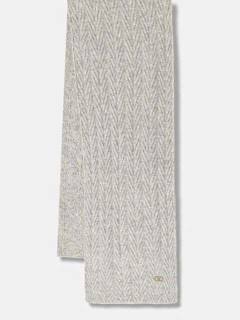 Liu Jo szalik z domieszką wełny damski kolor szary 2F5008.M0300 - zdjęcie produktu nr 1