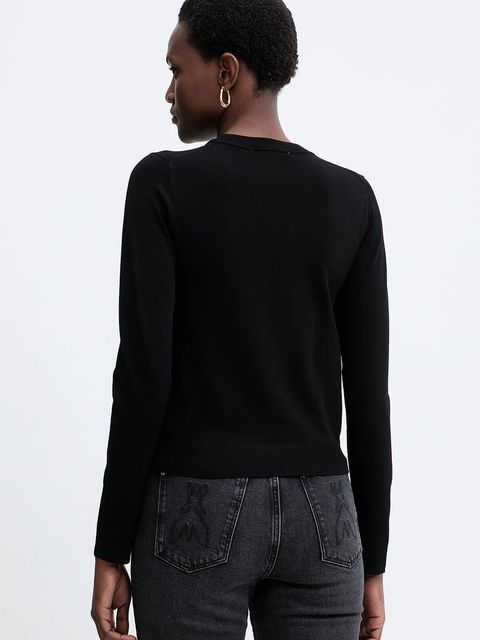 MICHAEL Michael Kors sweter damski kolor czarny lekki MF561CK33D