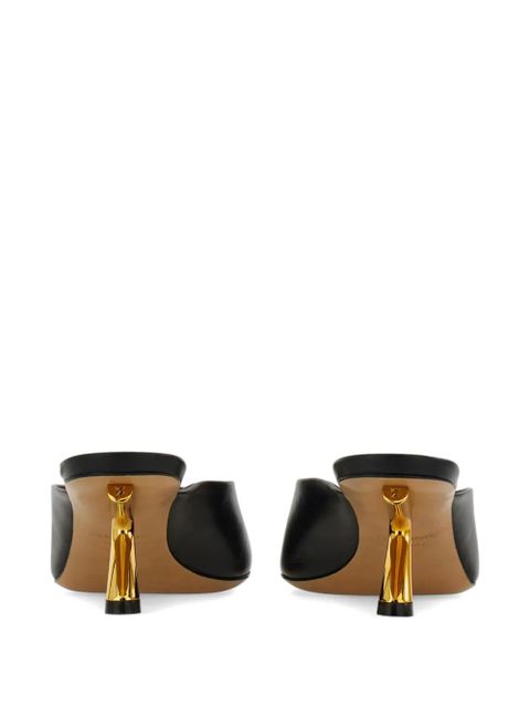 Ferragamo S-shaped open toe sandals - Black