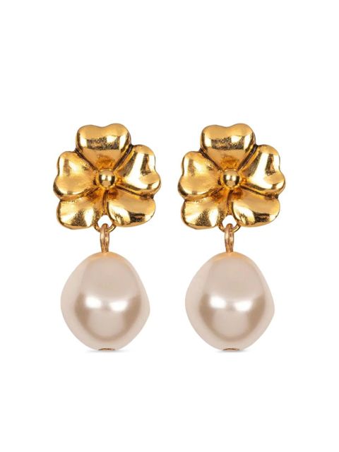 Jennifer Behr 18kt gold plated Luiza drop earrings - zdjęcie produktu nr 2