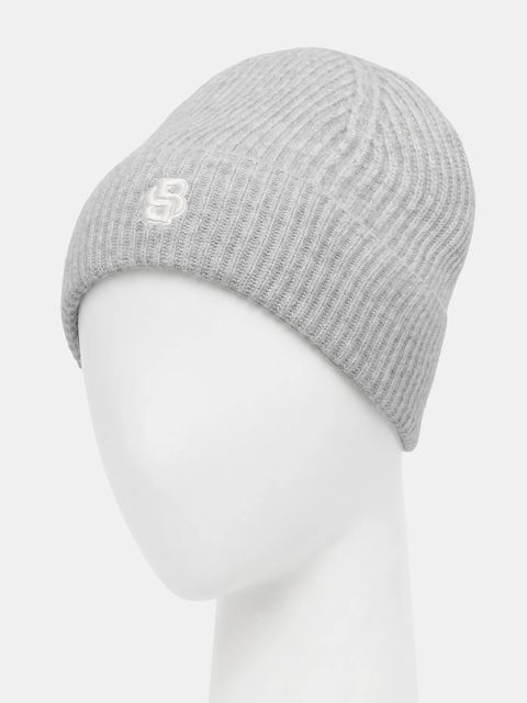 BOSS czapka wełniana kolor szary 50557673 - zdjęcie produktu nr 2