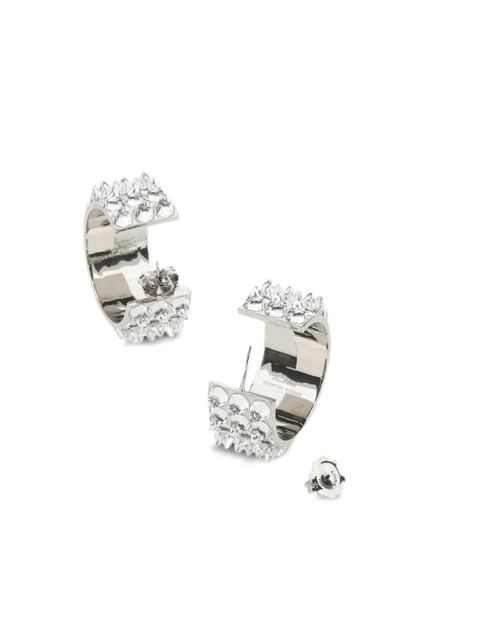 Amina Muaddi Karma hoop earrings - Silver