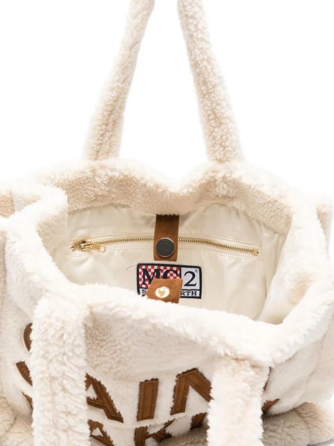 MC2 Saint Barth logo-appliqué top-handles tote bag - Neutrals