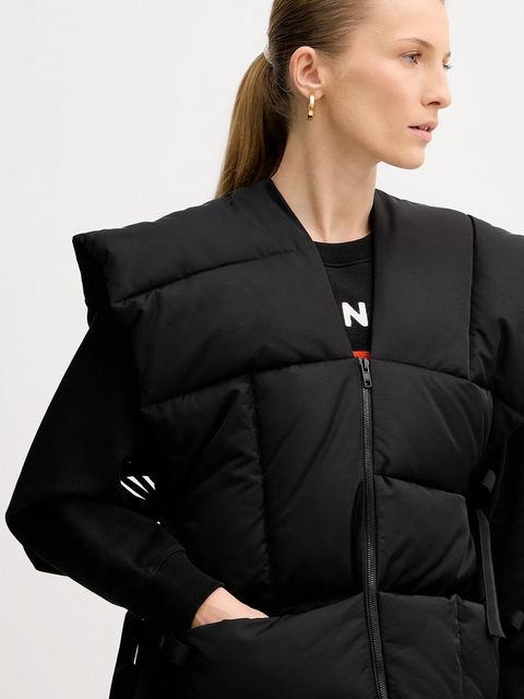 Kenzo bezrękawnik Sleeveless Puffer Jacket damski kolor czarny zimowy FE62OU1269CE.99