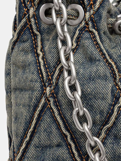 Diesel torebka jeansowa CHARM-D CHARM-D kolor niebieski X10346.P5570