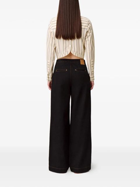 Claudie Pierlot button-fastening jeans - Black