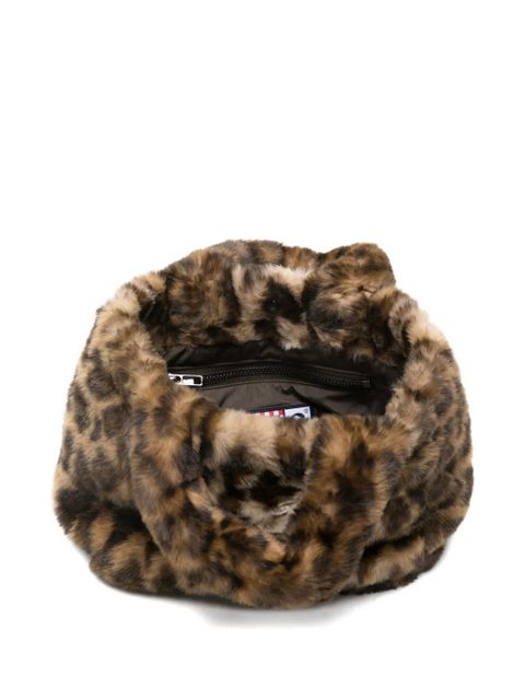 MC2 Saint Barth animal-print embroidered mini bag - Brown - zdjęcie produktu nr 2