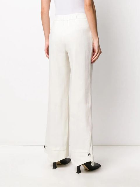 Off-White flared curved cuff trousers - Neutrals