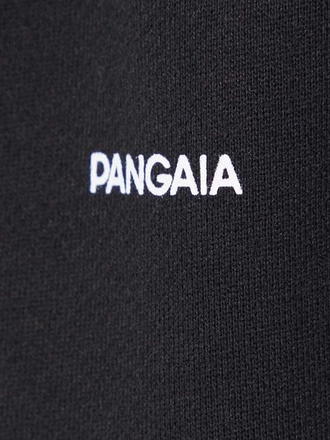 Pangaia bluza bawełniana kolor czarny z nadrukiem