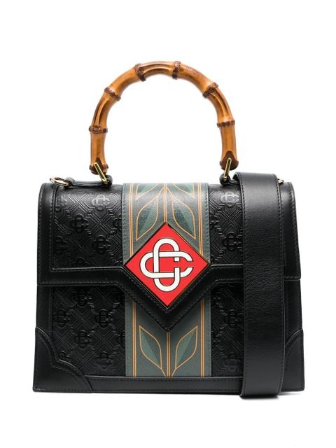 Casablanca Jeanne logo-patch tote bag - Black - zdjęcie produktu nr 1