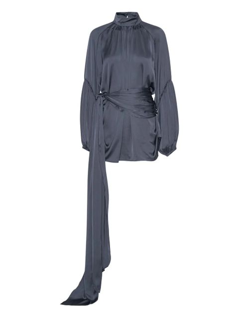 ROTATE BIRGER CHRISTENSEN satin tie mini dress - Blue - zdjęcie produktu nr 1