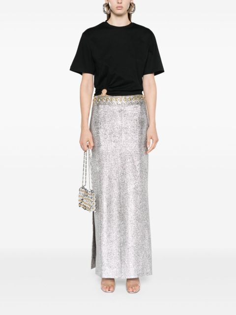 Rabanne signature piercing jersey T-shirt - Black - zdjęcie produktu nr 2