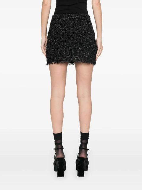 Gucci lamé mini skirt - Black