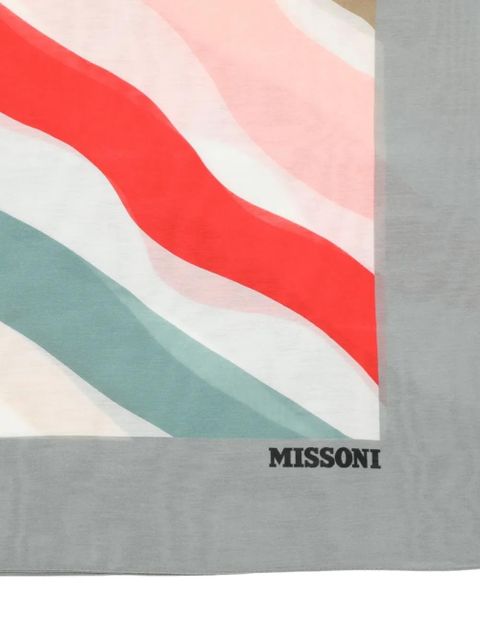 Missoni square-shape scarf - Grey - zdjęcie produktu nr 2