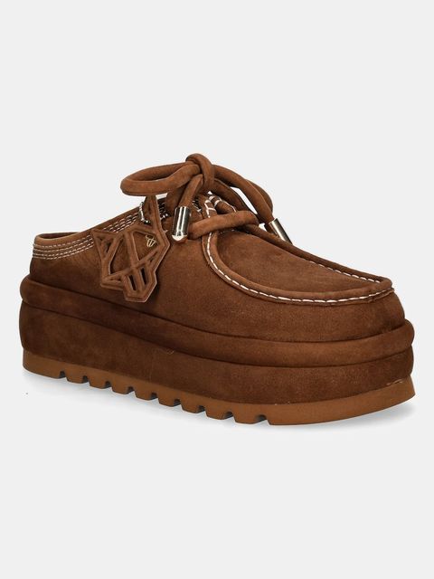 Naked Wolfe kapcie zamszowe Blizzard kolor brązowy Blizzard Suede Shearling Tan - zdjęcie produktu nr 1