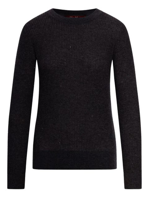 Max Mara Marabu ribbed sequin-embellished sweater - Black - zdjęcie produktu nr 1