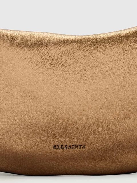 AllSaints torebka skórzana LUNA kolor złoty W194XD
