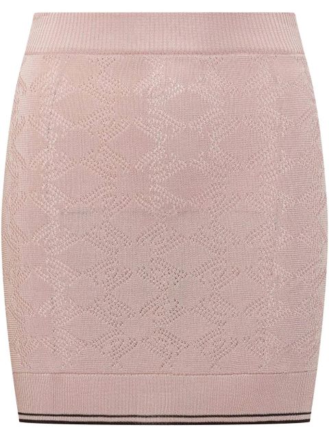 AMIRI pointelle-knit mini skirt - Blue - zdjęcie produktu nr 1