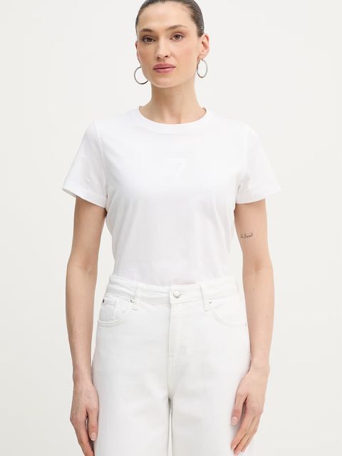Guess t-shirt basic damski bawełniany - zdjęcie produktu nr 2