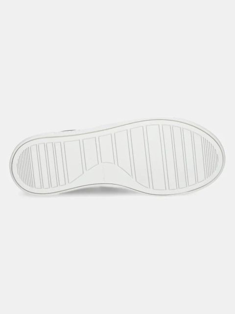 Calvin Klein tenisówki skórzane CUPSOLE SLIP ON - WOVEN LTH damskie kolor czarny HW0HW02297