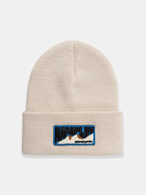 Napapijri czapka F-Montepiana kolor beżowy NP0A88T6N1J1 - zdjęcie produktu nr 1