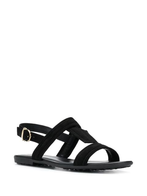 Tod's low heel slingback sandals - Black