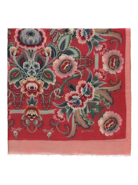 ETRO floral scarf - Red - zdjęcie produktu nr 1