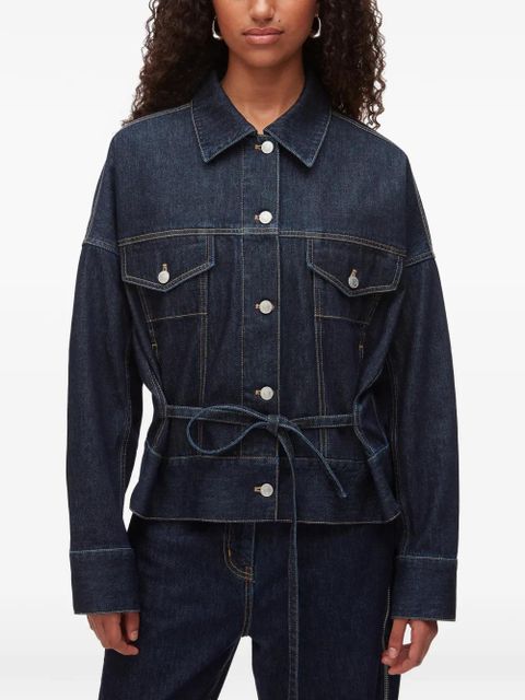 3.1 Phillip Lim tie-waist cotton jacket - Blue
