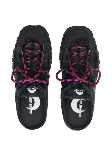 Marine Serre laces detail mules - Black