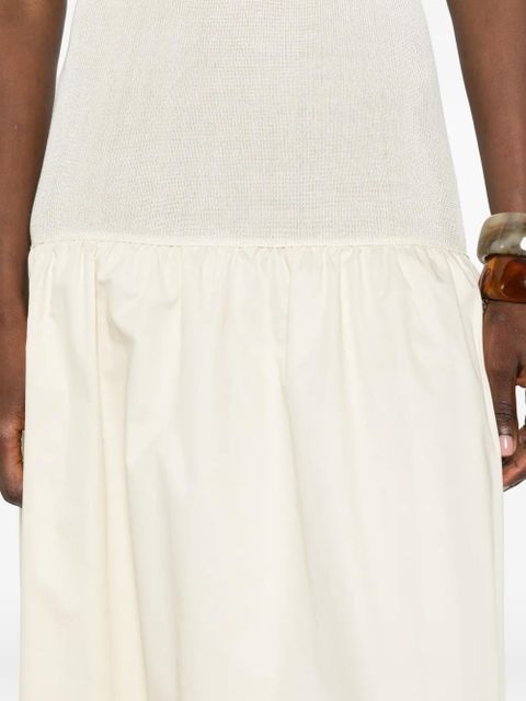 The Frankie Shop Iliya drop-waist maxi dress - Neutrals