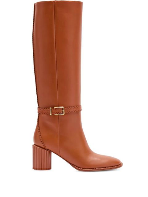 ZIMMERMANN scalloped buckle knee-high boots - Brown - zdjęcie produktu nr 1