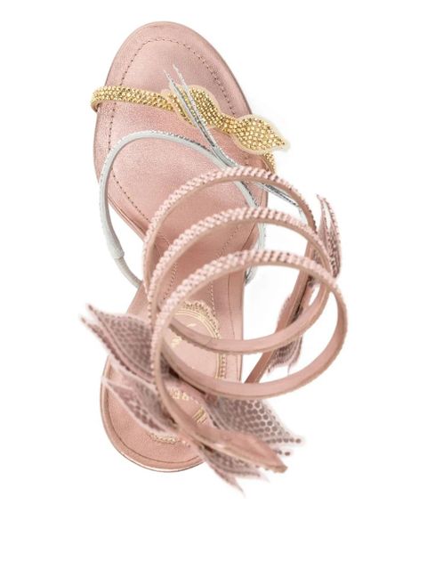 René Caovilla Papillon sandals - Neutrals