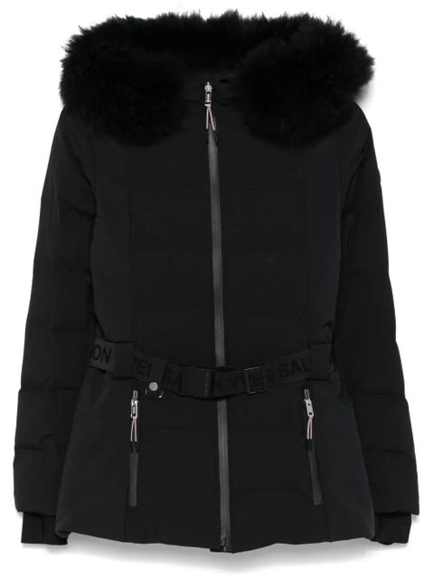 Yves Salomon belted ski jacket - Black - zdjęcie produktu nr 1