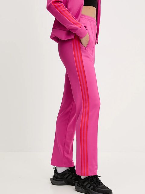 adidas Originals spodnie dresowe GRFX Trackpants damskie kolor różowy wzorzyste JW6060 - zdjęcie produktu nr 1