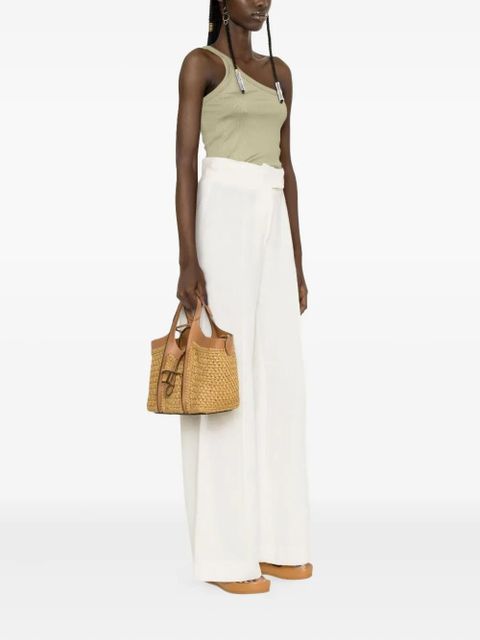 Tod's mini woven shopping bag - Brown - zdjęcie produktu nr 2