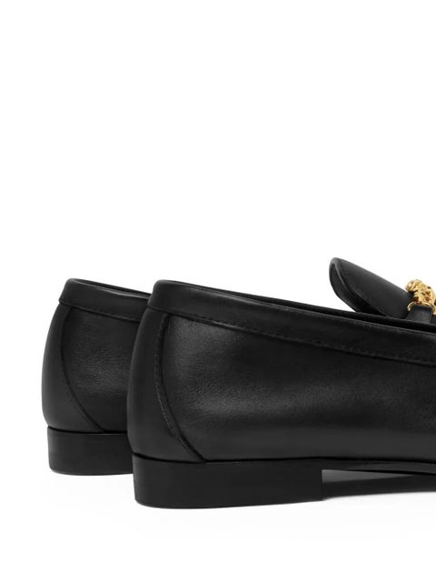 Versace Medusa leather loafers - Black