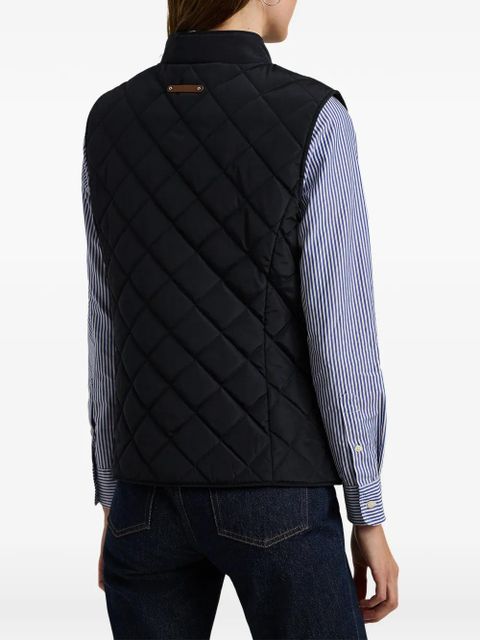 Lauren Ralph Lauren quilted button gilet - Black